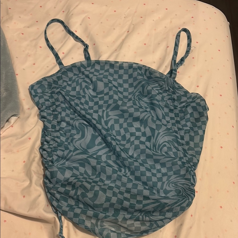 Target Blue Patterned Women's Top